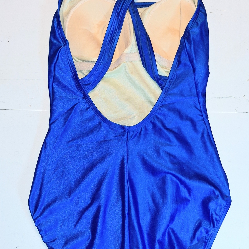 Speedo Women's Blue One-Piece Swimsuit - Picture 3 of 4